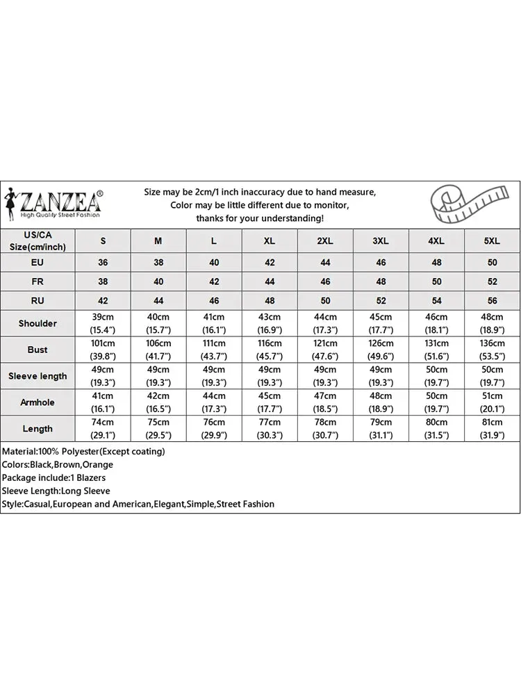 2023 Autumn Lapel Collar Coats ZANZEA Women Bomber Jackets Streetwear PU Leather Long Sleeve Blazer Oversized Buttons Outerwears