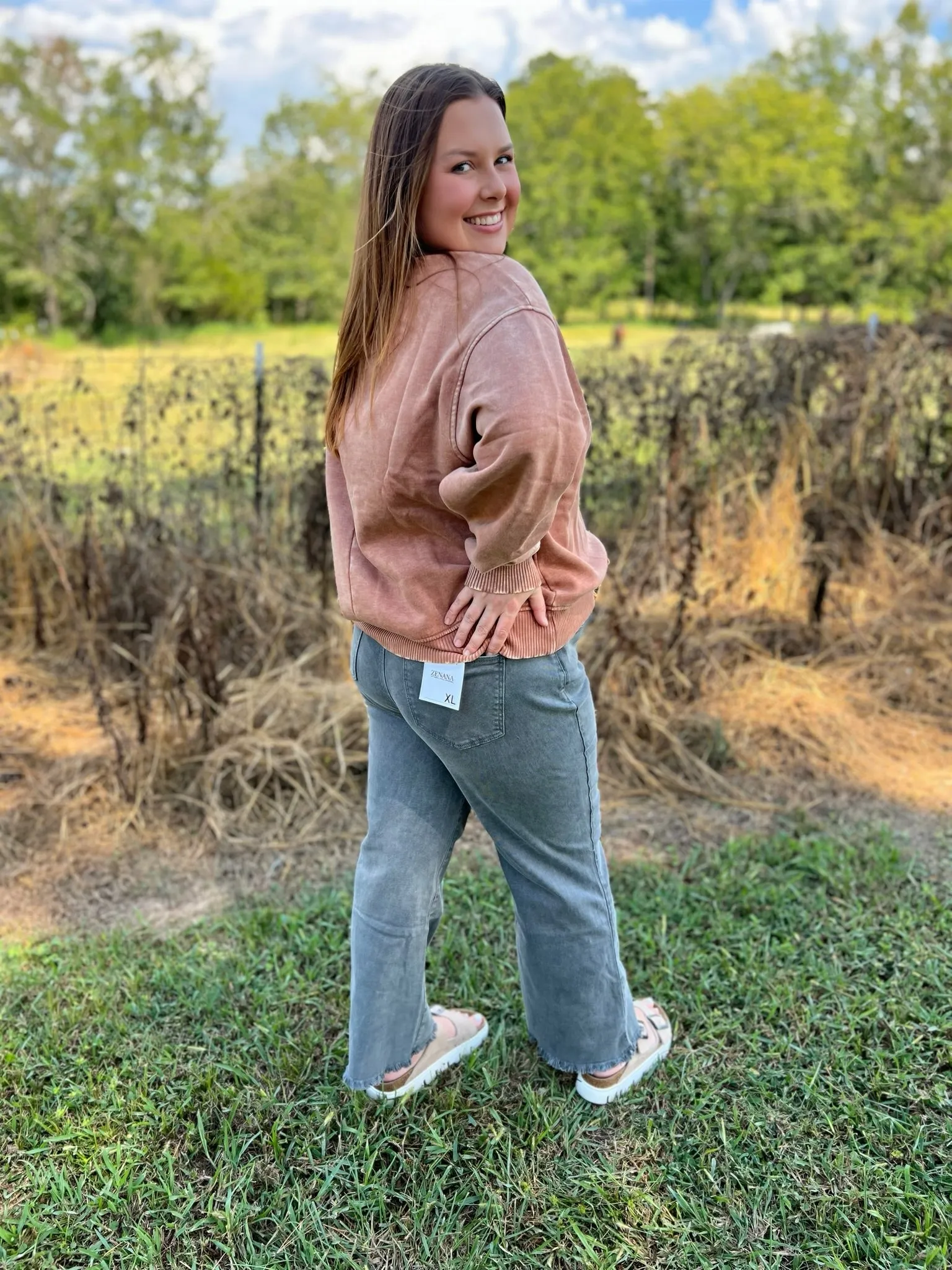 Acid Wash Bootcut Jean