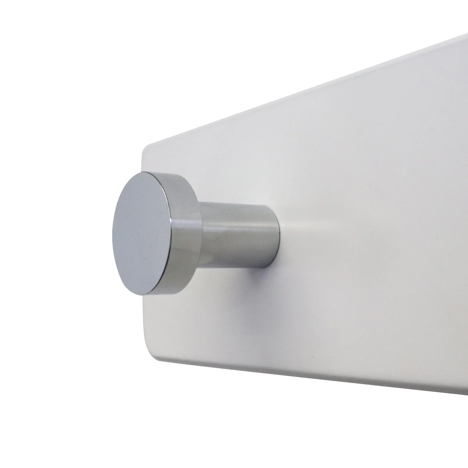 Adoored 95cm White 6 Chrome Hook Hat And Coat Rack