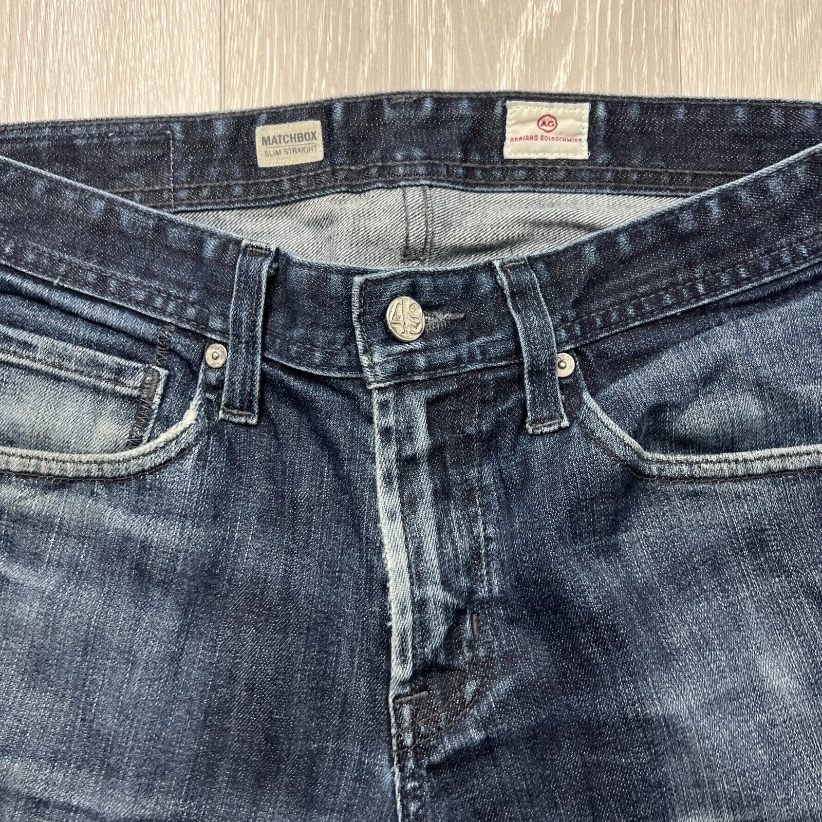 AG Adriano Goldschmied Jeans Matchbox Slim Straight Womens Jeans Size 30R