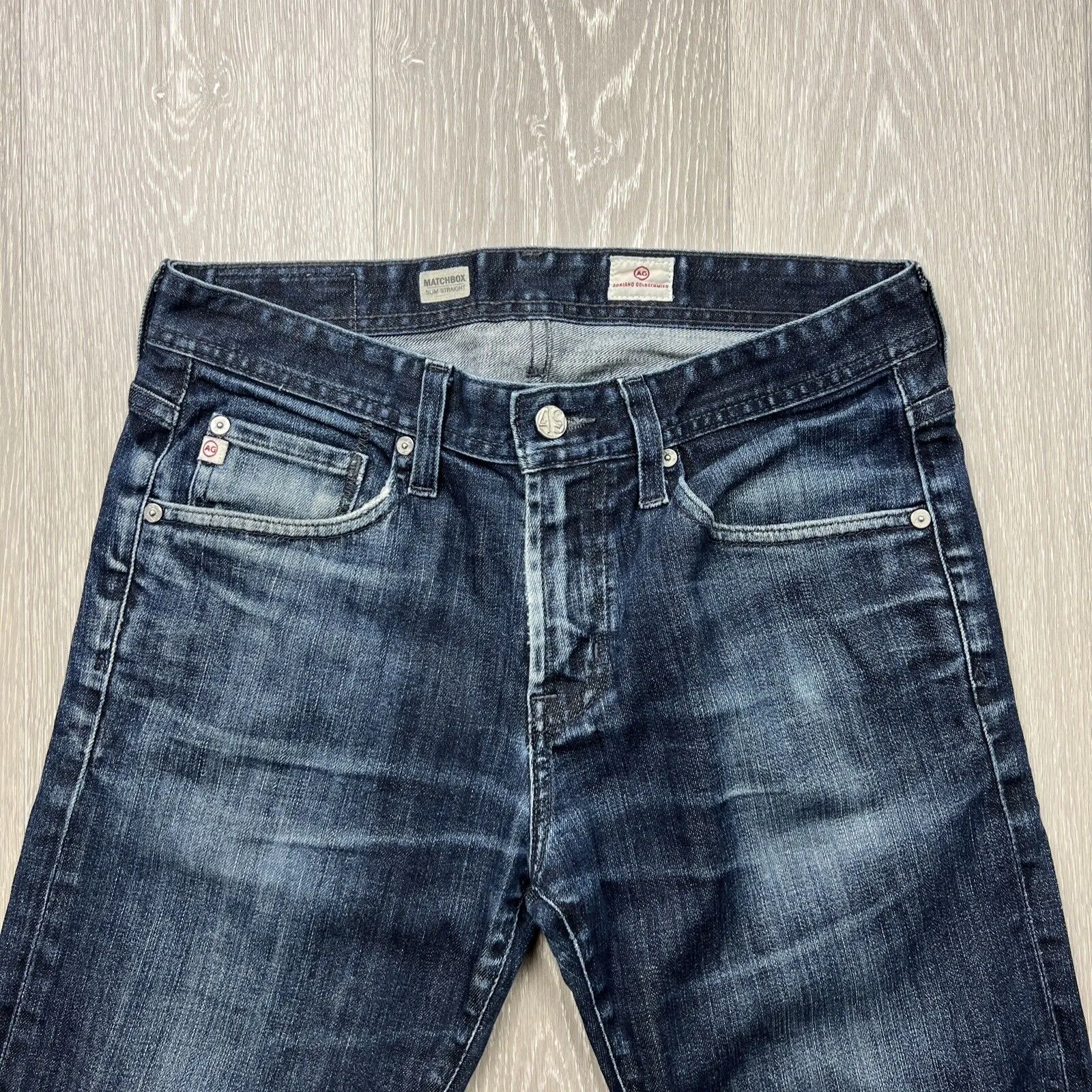 AG Adriano Goldschmied Jeans Matchbox Slim Straight Womens Jeans Size 30R