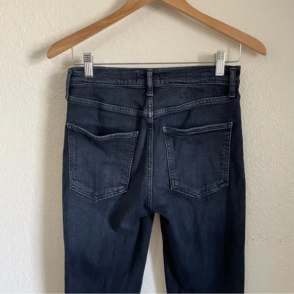 Agolde High Rise Sophie Skinny Jeans Vacant Indigo Dark Blue Stretch Denim