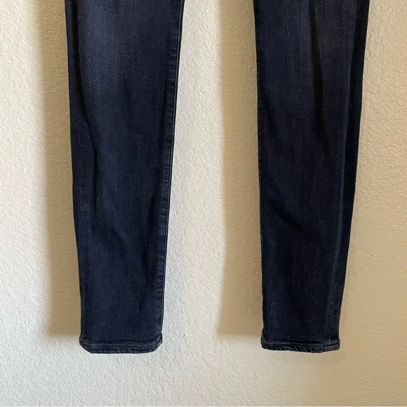 Agolde High Rise Sophie Skinny Jeans Vacant Indigo Dark Blue Stretch Denim