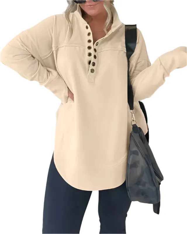 Alessia – Plush-Lined Women’s Winter Pullover