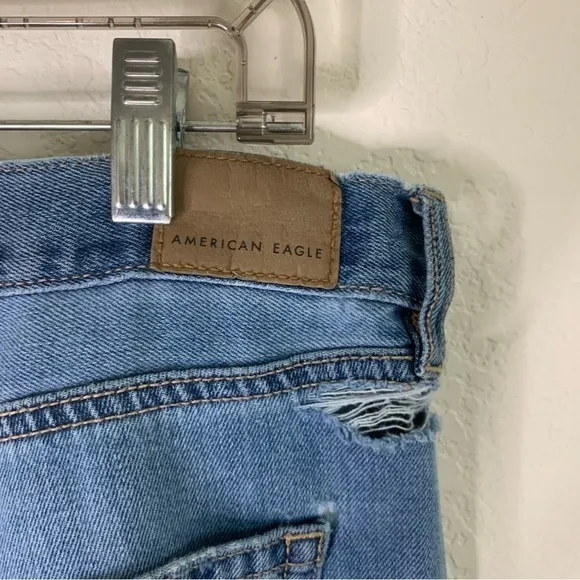 American Eagle women’s skater jeans with distressing throughout 12