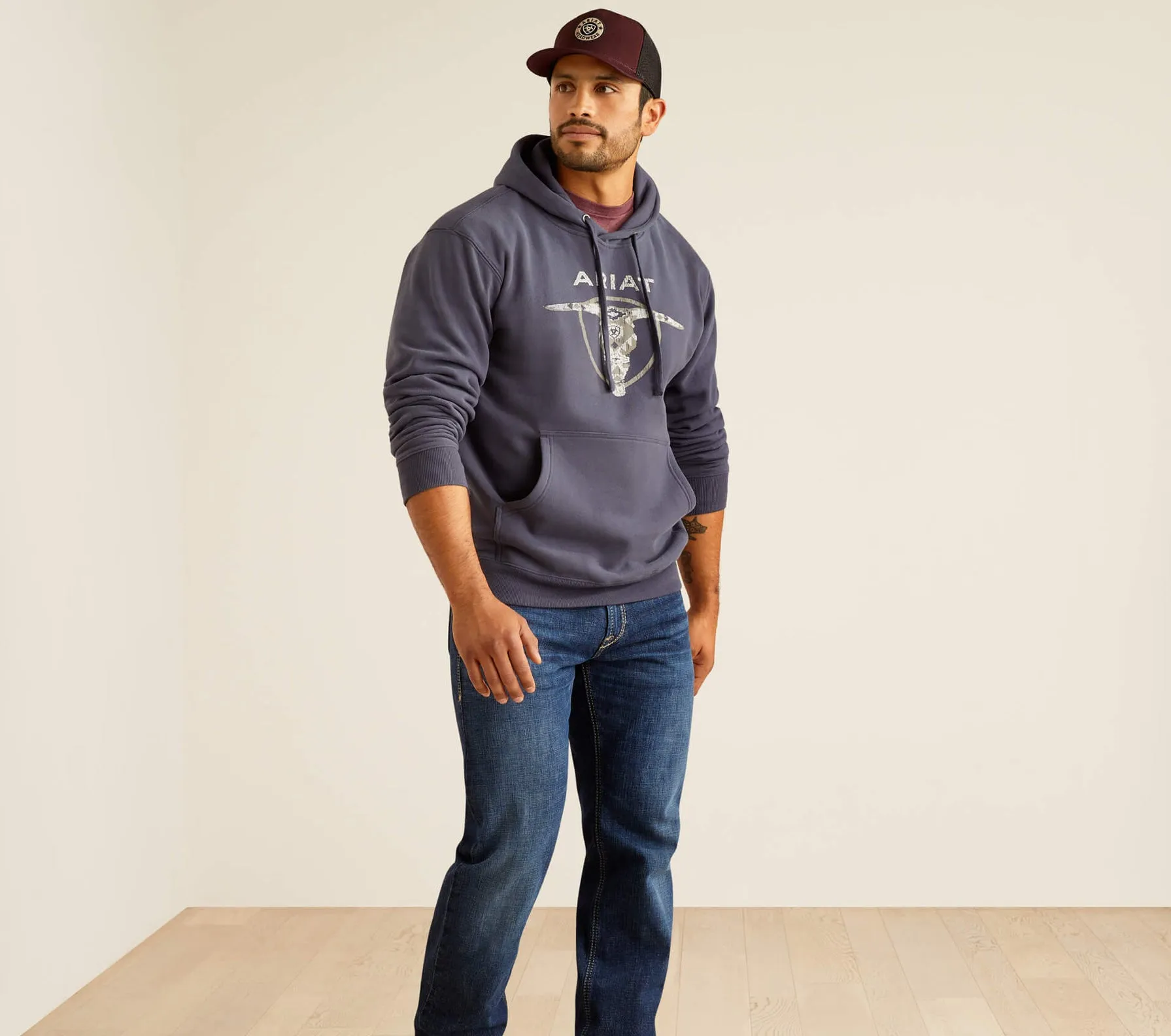 Ariat Southwestern Longhorn Men’s Hoodie 10052004