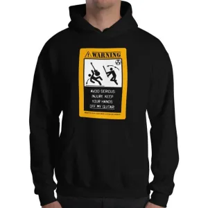 Axe Dr. "Warning, Avoid Serious Injury" Funny Guitar Hoodie