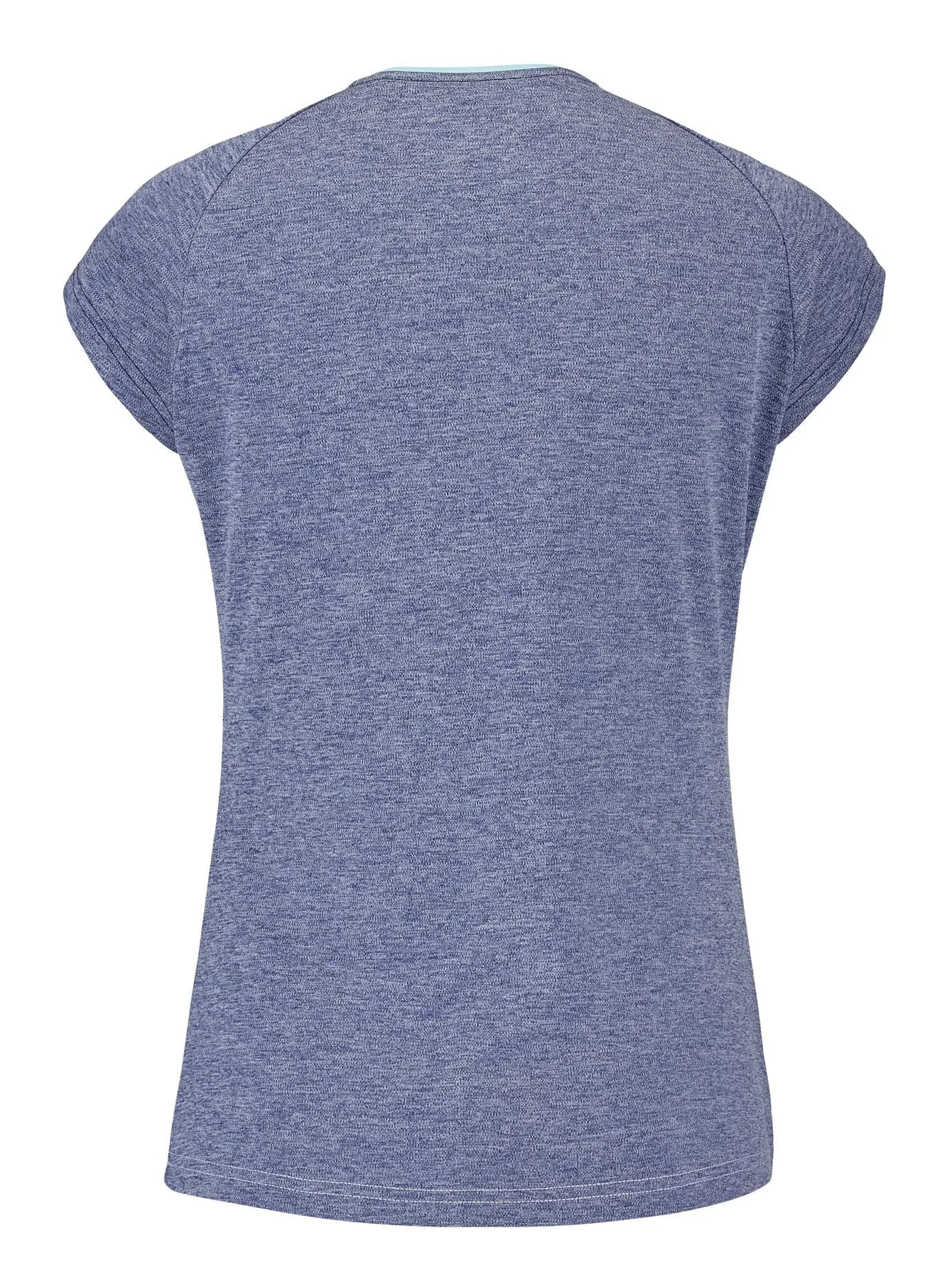 Babolat Play Womens Badminton Cap Sleeve Top - White / Blue Heather