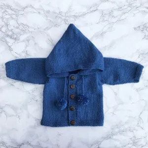 Bespoke Denim Blue Hoodie