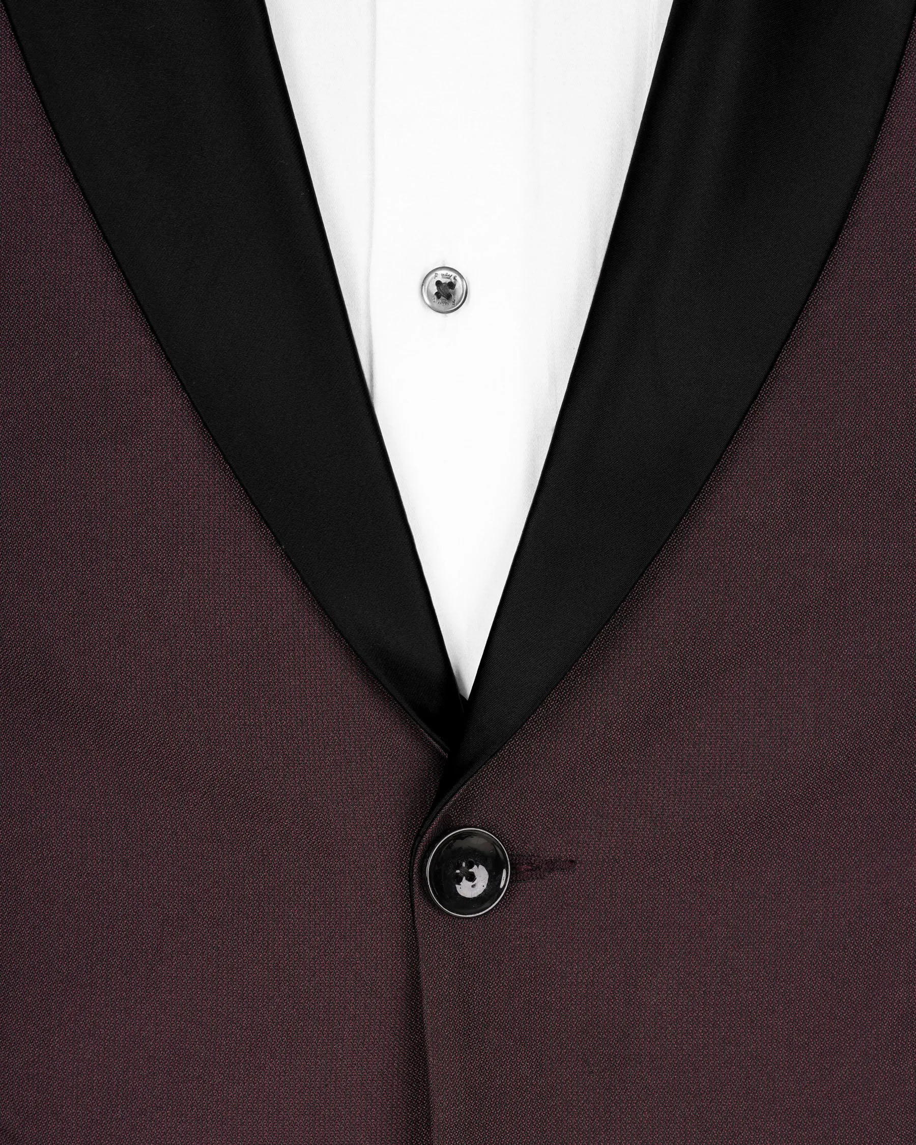 Bistre Wine Tuxedo Blazer