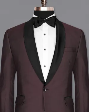 Bistre Wine Tuxedo Blazer