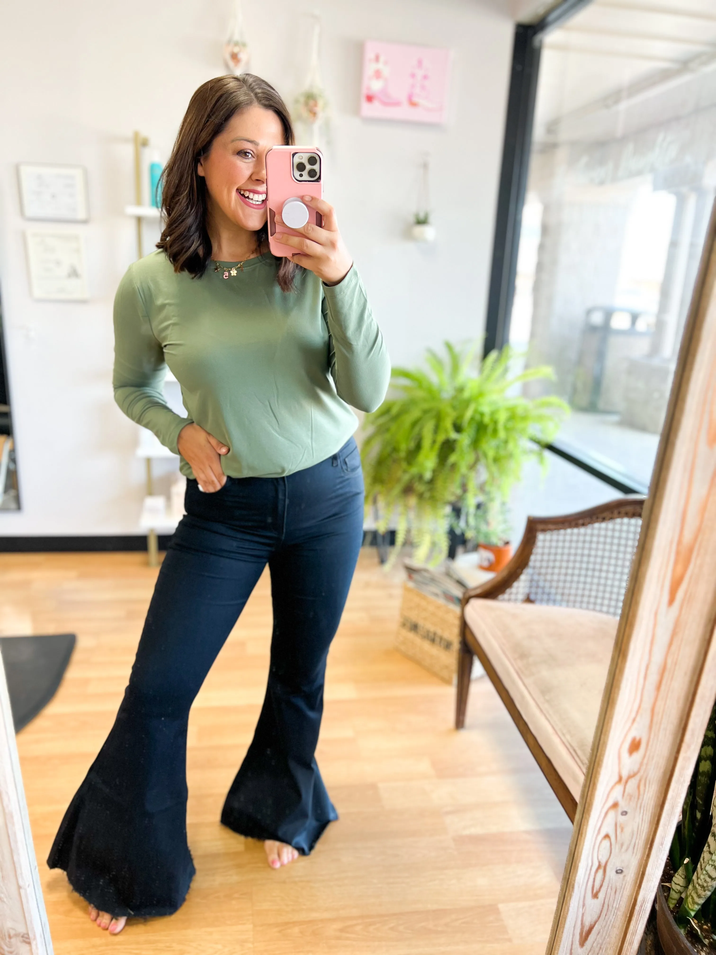 Black Flare Jeans