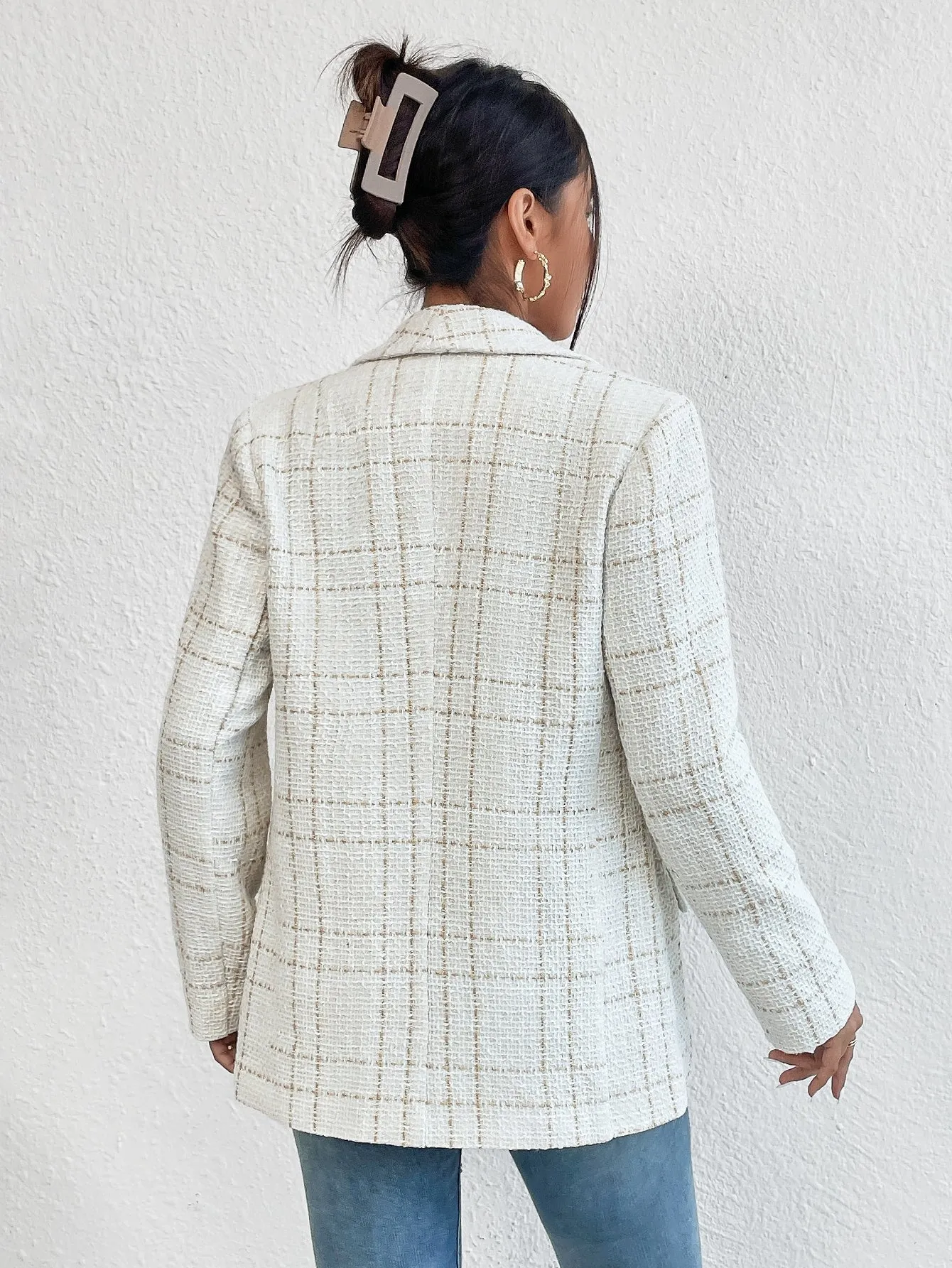 Blazer de Cuadros Raffinéa - Cherry Vibes