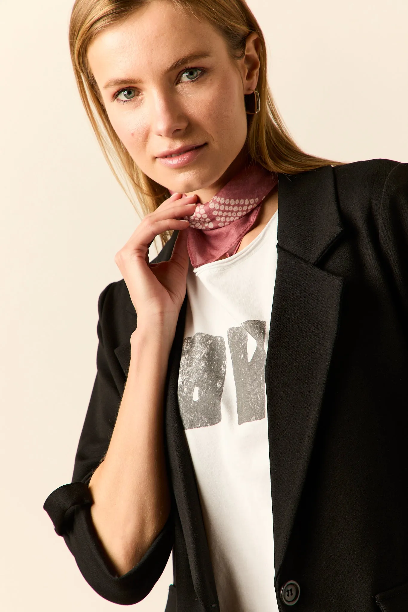 Blazer sastre larga negro