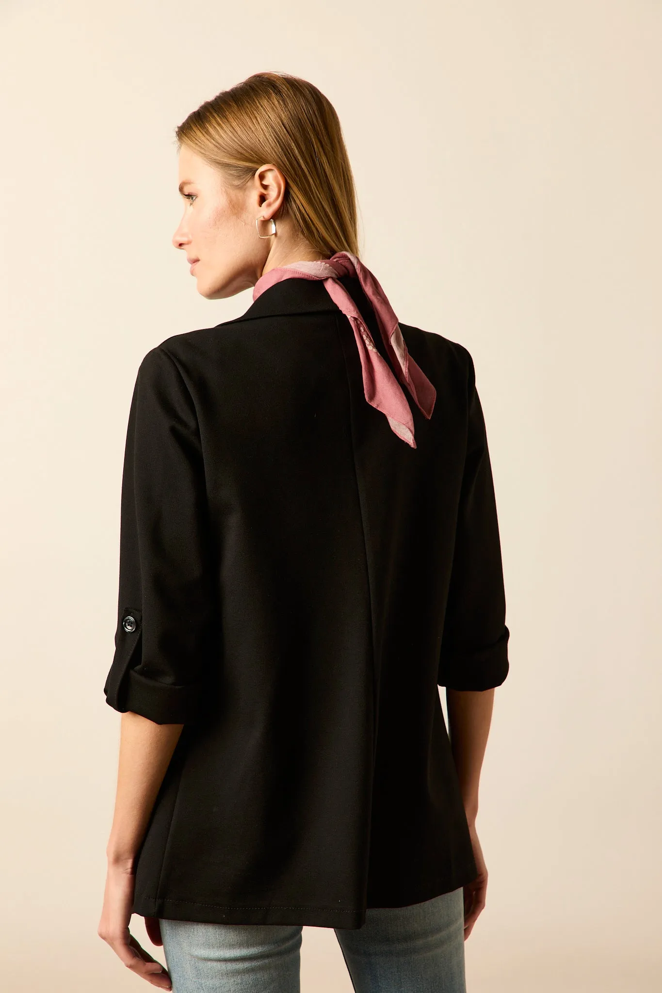 Blazer sastre larga negro