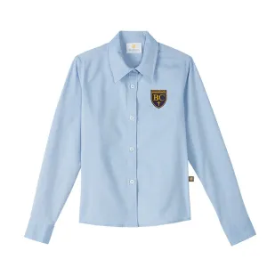 Bourgade Catholic Feminine Fit Long Sleeve Oxford Shirt