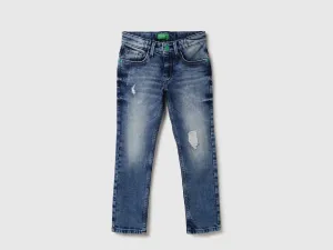 Boys Solid Slim Fit Jeans