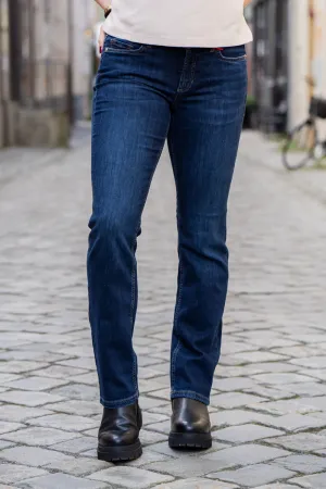 Cambio Piper long blå smal jeans
