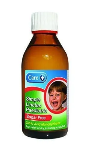Care  Sugar Free Simple Linctus Paediatric, 200 ml x 3
