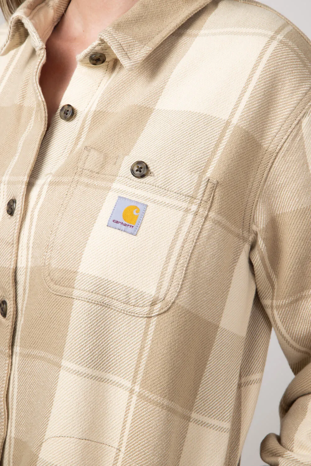 Carhartt Loose Fit Twill Shirt Jacket for Women in Oat Milk | 106450-A16