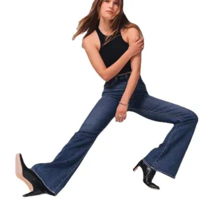 Casual Solid Color Jeans for Women
