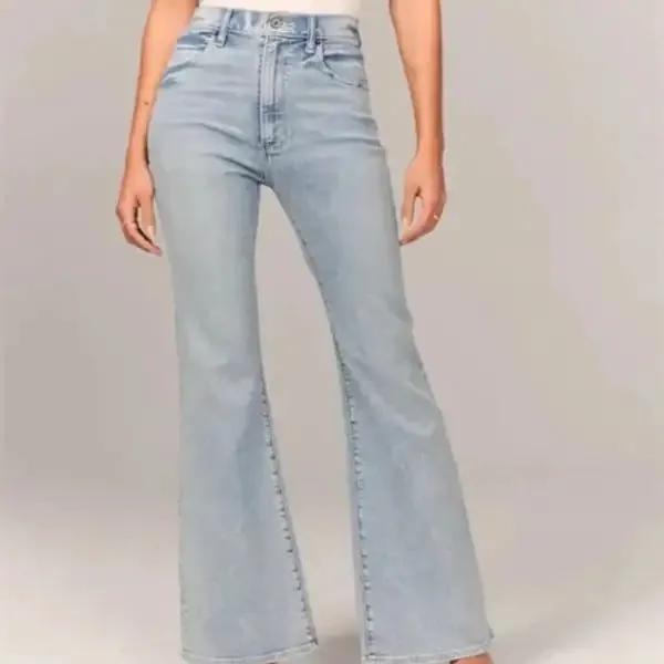Casual Solid Color Jeans for Women