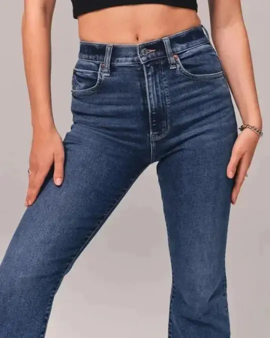 Casual Solid Color Jeans for Women