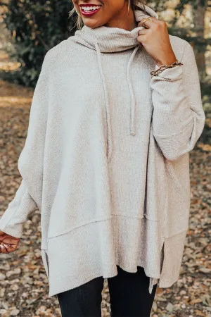 Casual Solid Solid Color Turtleneck Tops