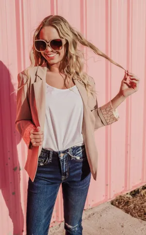 Champagne Blazer - Final Sale