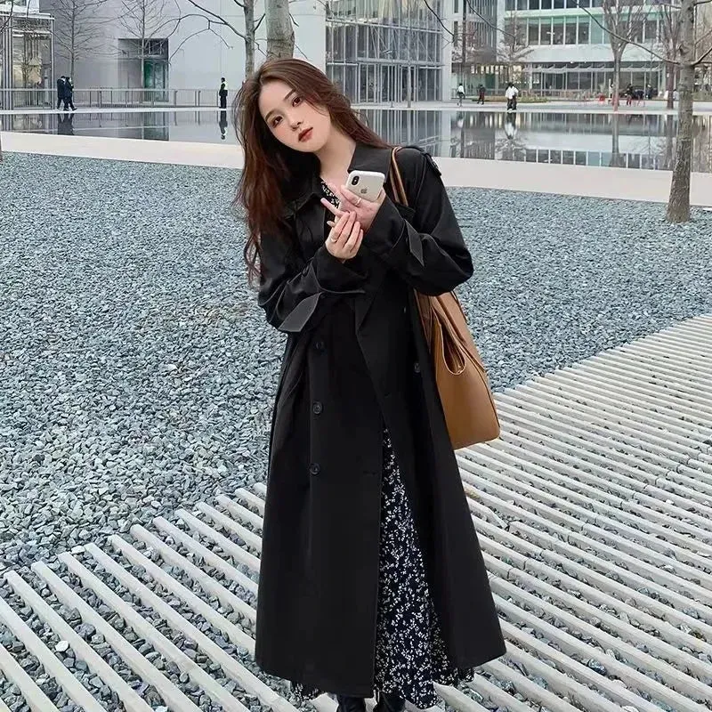 Chic Women's Double-Sided Trench Coat