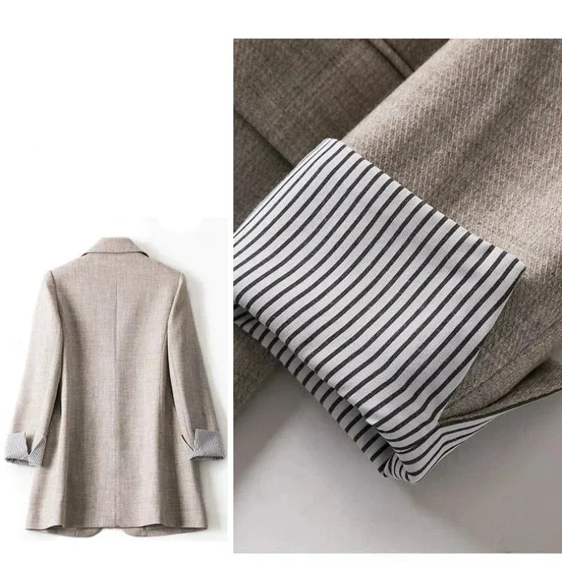 Clair - Schick Herbst Trendy Patchwork Blazer für Damen