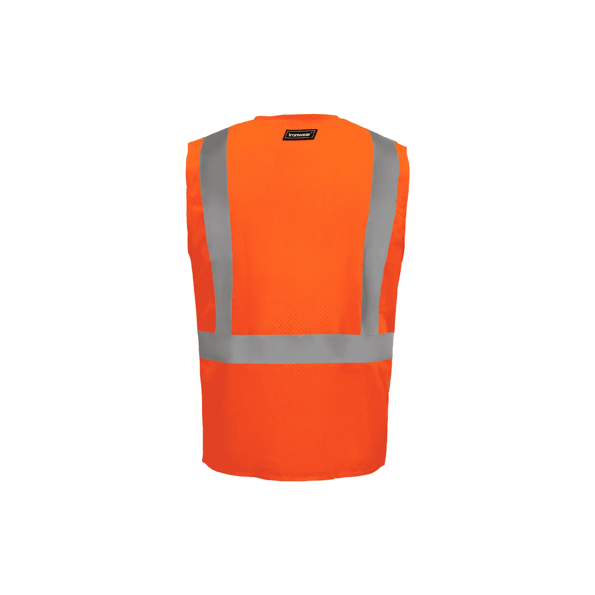 Class 2 Orange Safety Vest with Suspender Pattern Reflective Tape