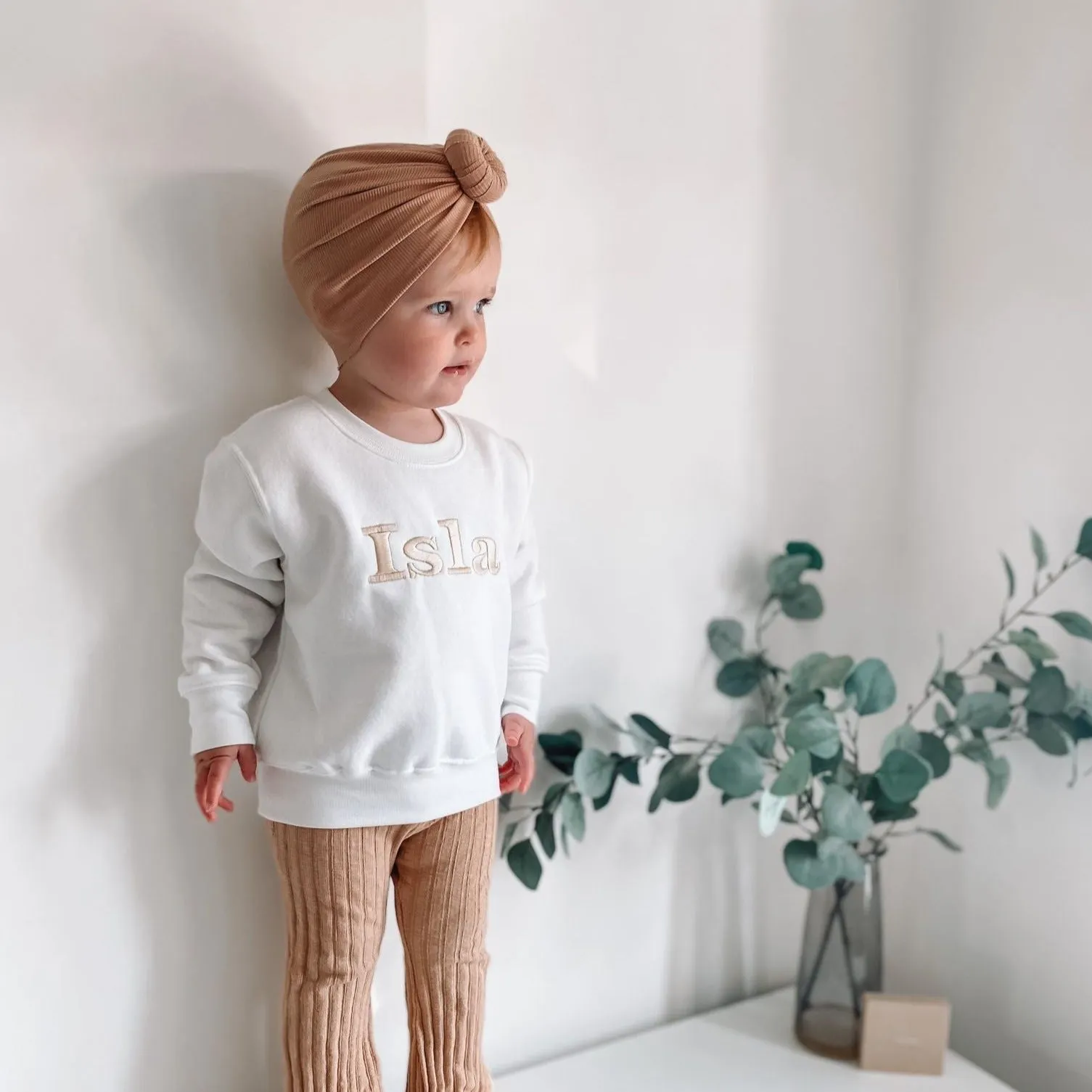 Classic Name Personalised White Sweater