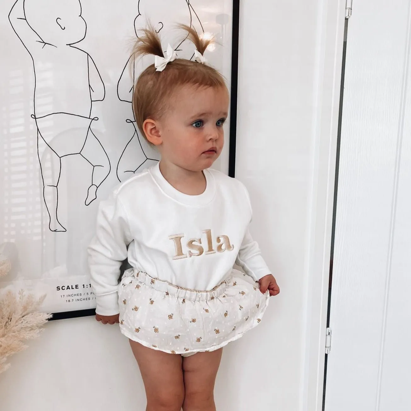Classic Name Personalised White Sweater