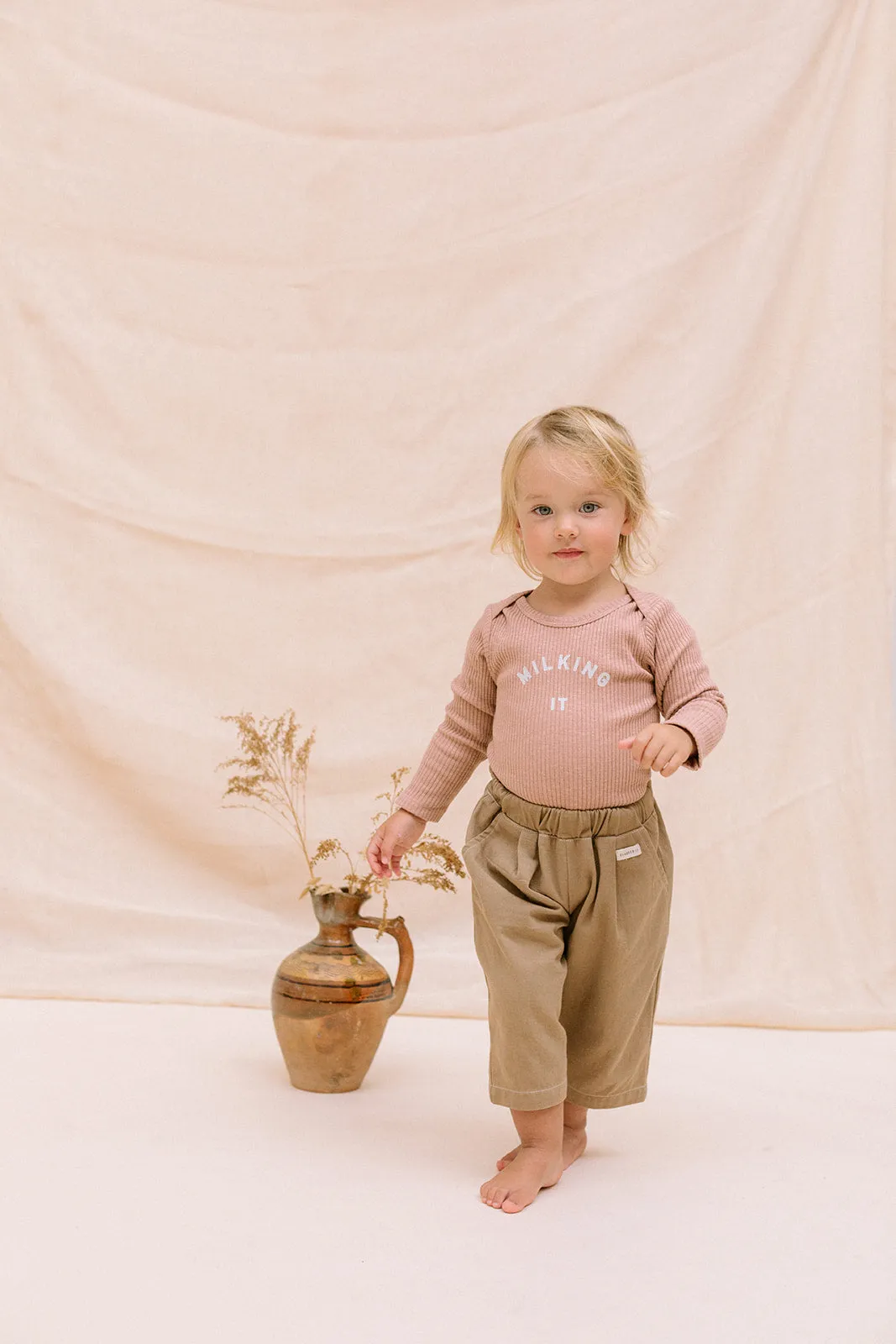 CLAUDE & CO 'MILKING IT'® CLAY RIB BODYSUIT