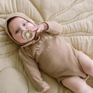 CLAUDE AND CO 'MILKING IT'® CHOCOLATE RIB BODYSUIT