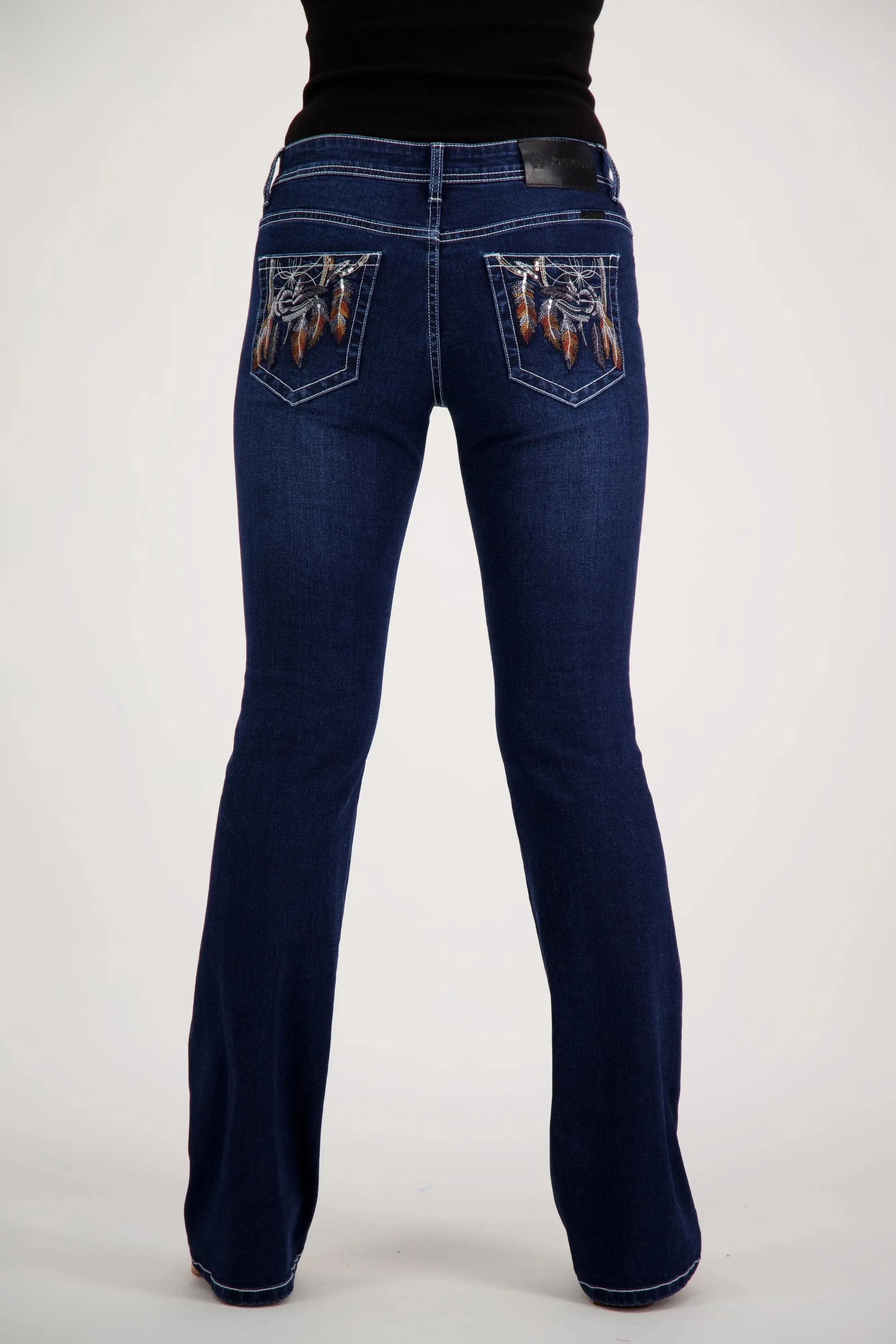 Claudette Bootcut Premium Stretch Denim Bling Jeans