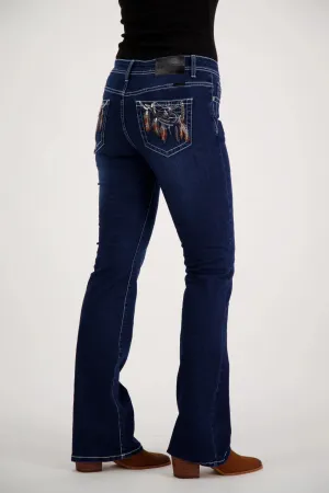 Claudette Bootcut Premium Stretch Denim Bling Jeans