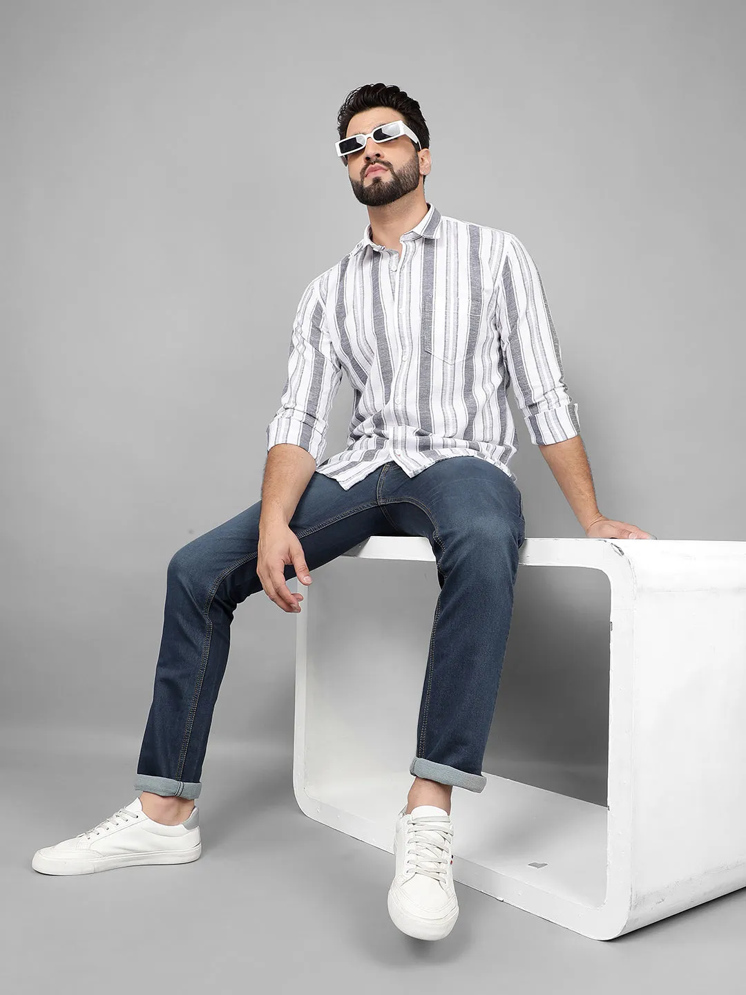 COBB Dark Blue Narrow Fit Premium Jeans