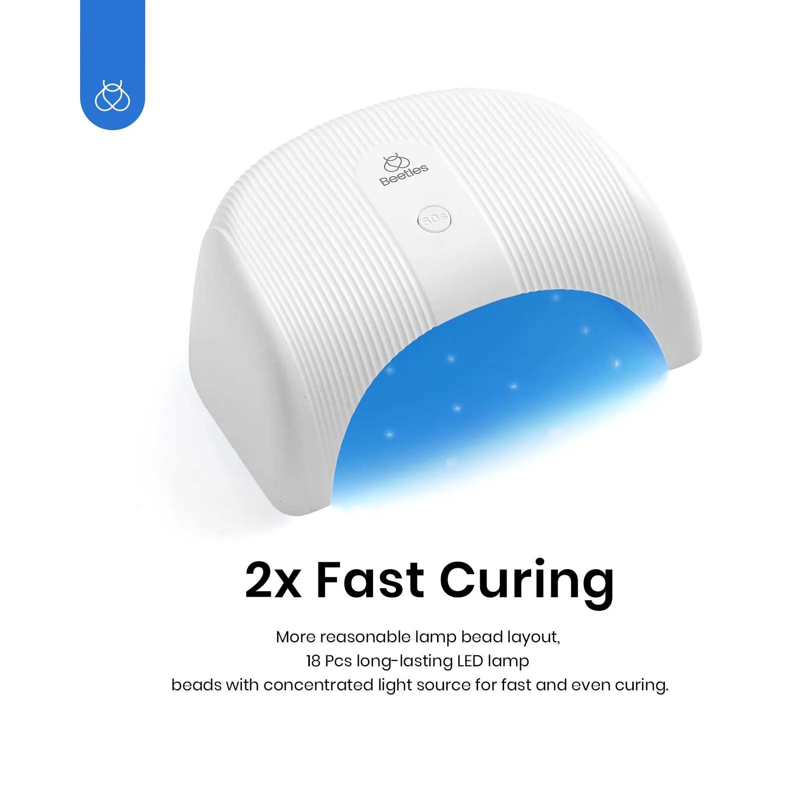 Compact UV LED Nail Lamp: Fast Drying Gel Dryer