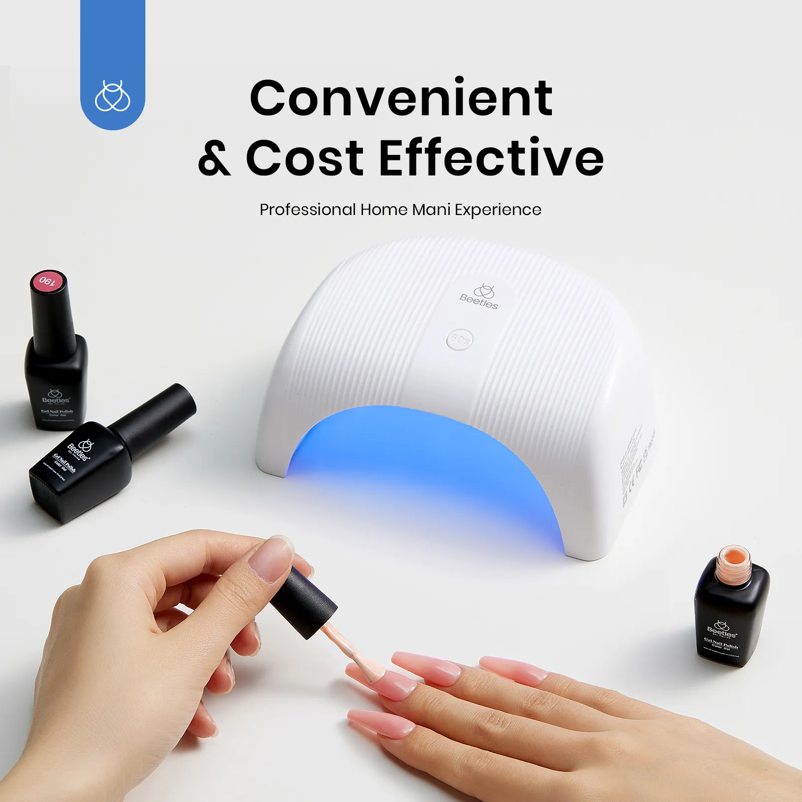 Compact UV LED Nail Lamp: Fast Drying Gel Dryer