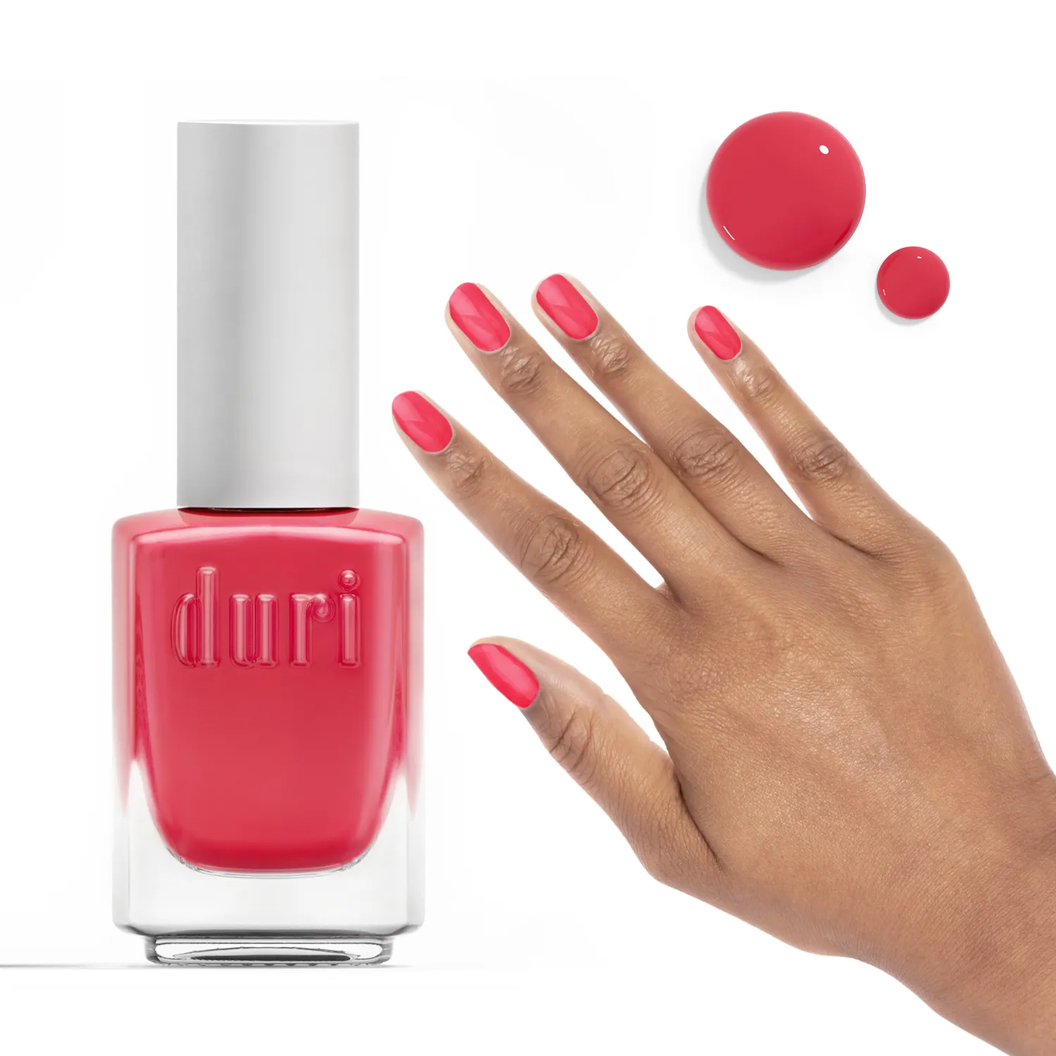 Coral Pink Nail Polish & Nail Growth Travel Set