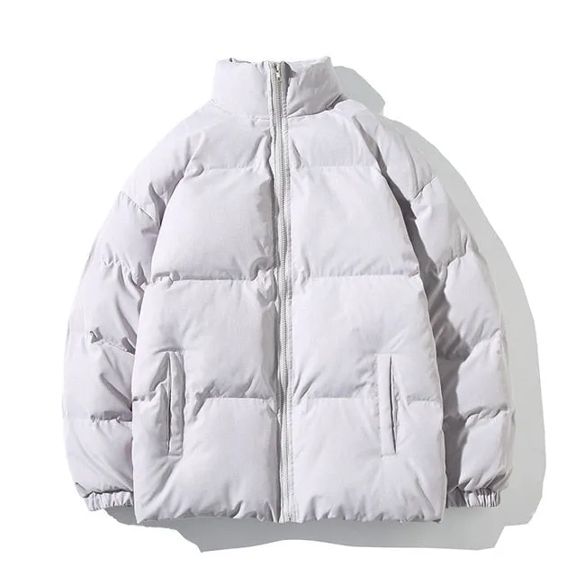 Cozz Streetwear Style Black Loose Winter Black Coats