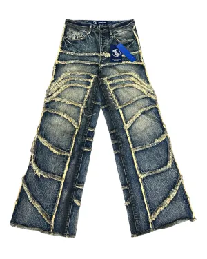 Dark Blue Wash Baggy Jeans
