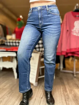 Dark Wash Blue Jeans