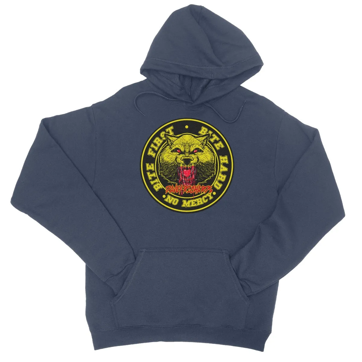 Davey Richards Bite First Logo College Hoodie
