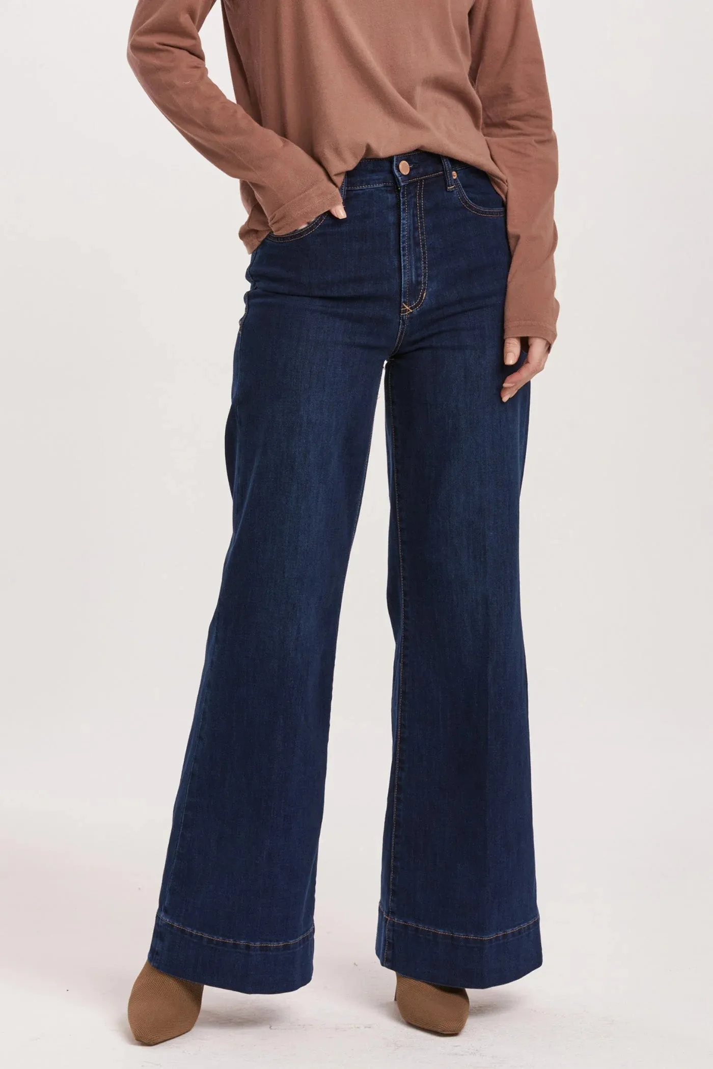Dear John Denim Fiona High Rise Wide Leg Jeans Star Demand