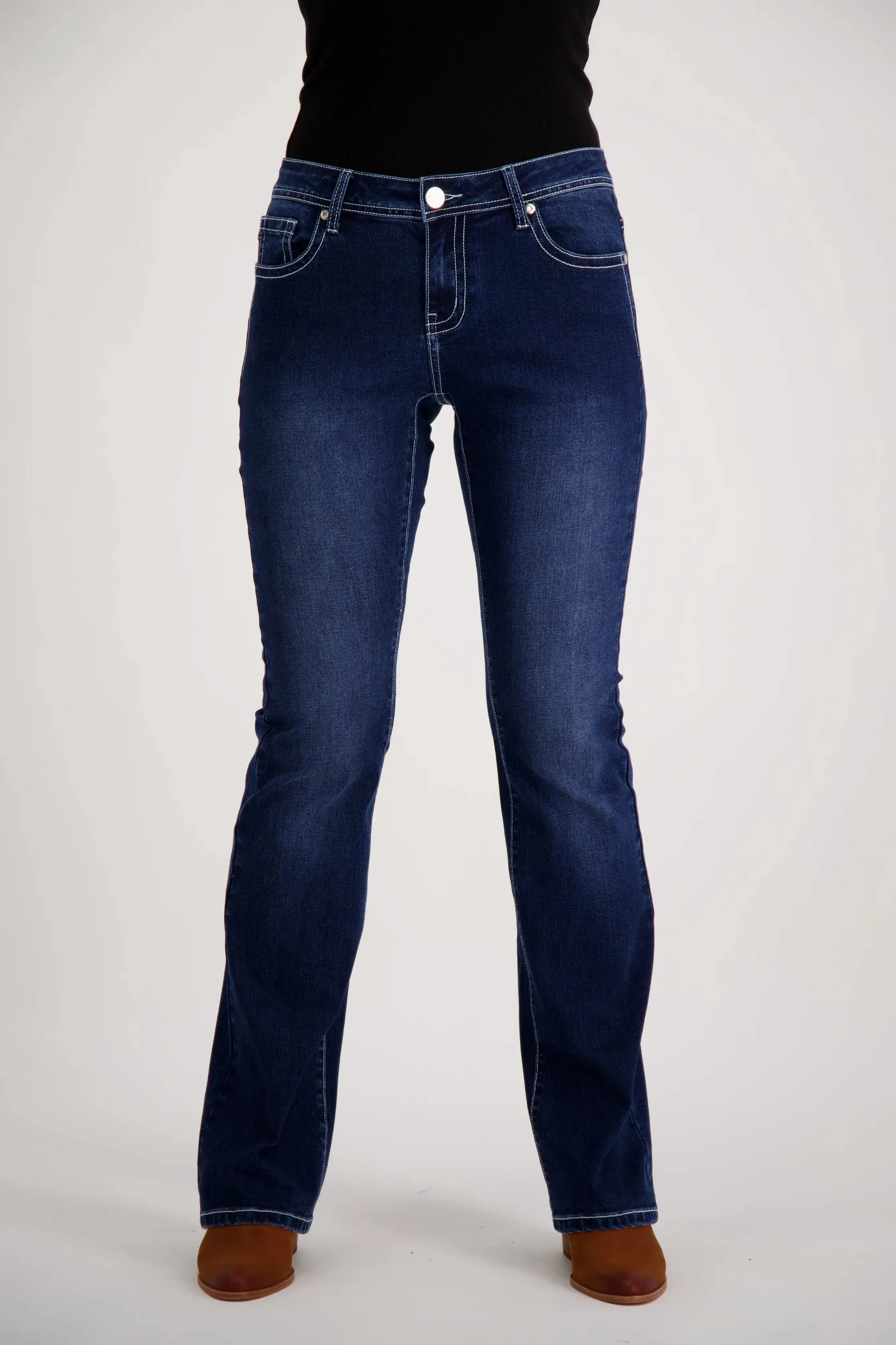 Delta Bootcut Premium Stretch Denim Bling Jeans