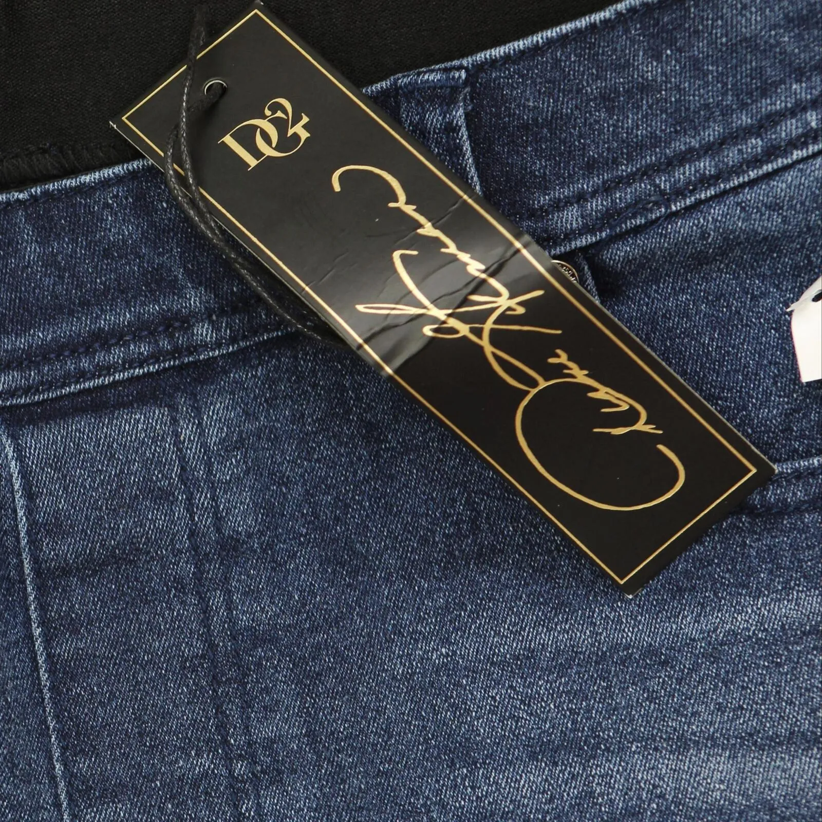 DG2 Diane Gilman Womens Denim Pull On Stretch Jegging Jeans Blue PS