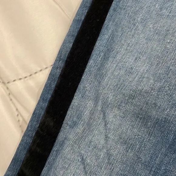 DL1961 Blue Jeans with Black Velvet Stripe